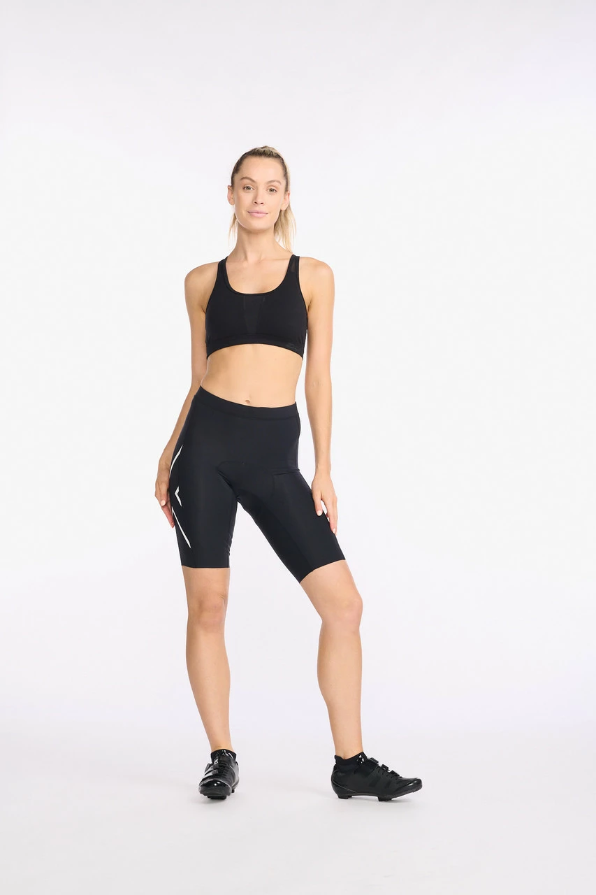 2XU - Aero Cycle Shorts - Women's - Black/White Reflective - 2023 2 2XU - Aero Cycle Shorts - Women's - Black/White Reflective - 2023 - Image 2