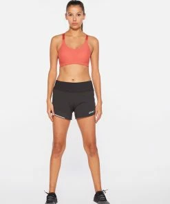 2XU - PERFORM Women's Perforated Medium Impact Bra - Cranberry