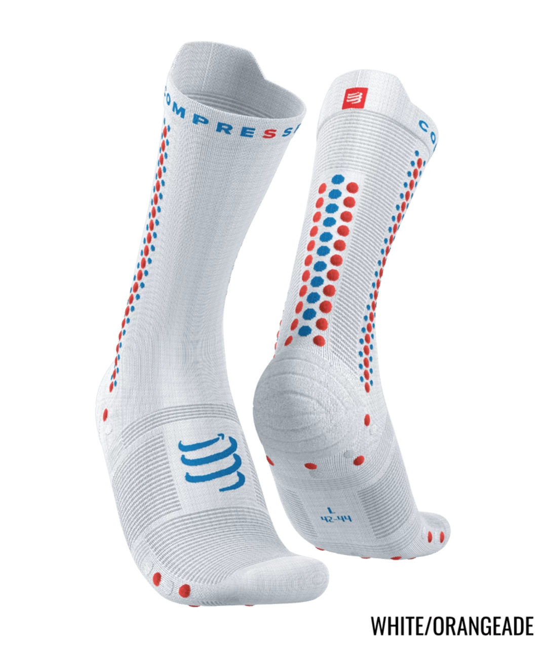 Compressport - Pro Racing Socks V4.0 Bike - Unisex - White/Alloy 2 Compressport - Pro Racing Socks V4.0 Bike - Unisex - White/Alloy - Image 2