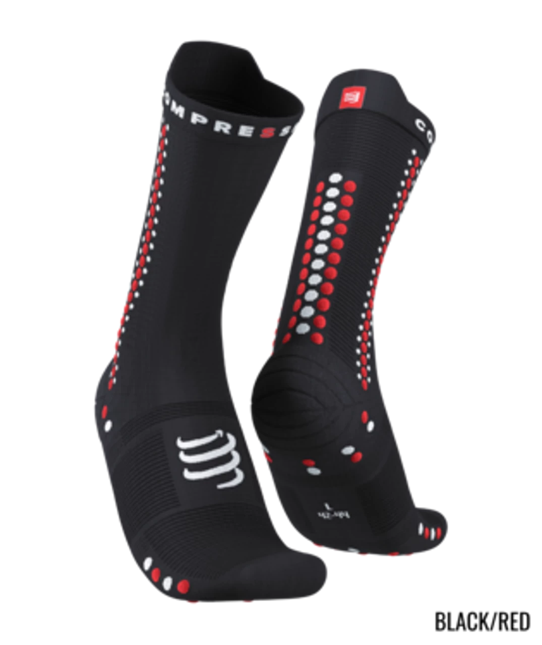 Compressport - Pro Racing Socks V4.0 Bike - Unisex - Black/Red 1 Compressport - Pro Racing Socks V4.0 Bike - Unisex - Black/Red