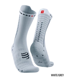 Compressport - Pro Racing Socks V4.0 Ultralight Bike - Unisex - White/Grey
