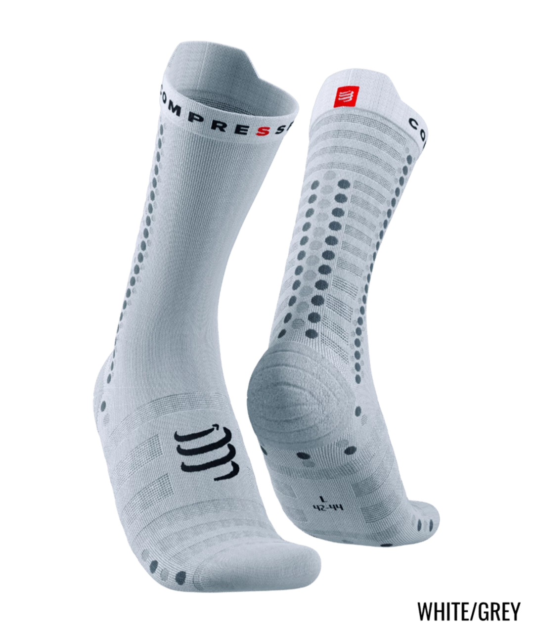 Compressport - Pro Racing Socks V4.0 Ultralight Bike - Unisex - White/Grey 2 Compressport - Pro Racing Socks V4.0 Ultralight Bike - Unisex - White/Grey - Image 2