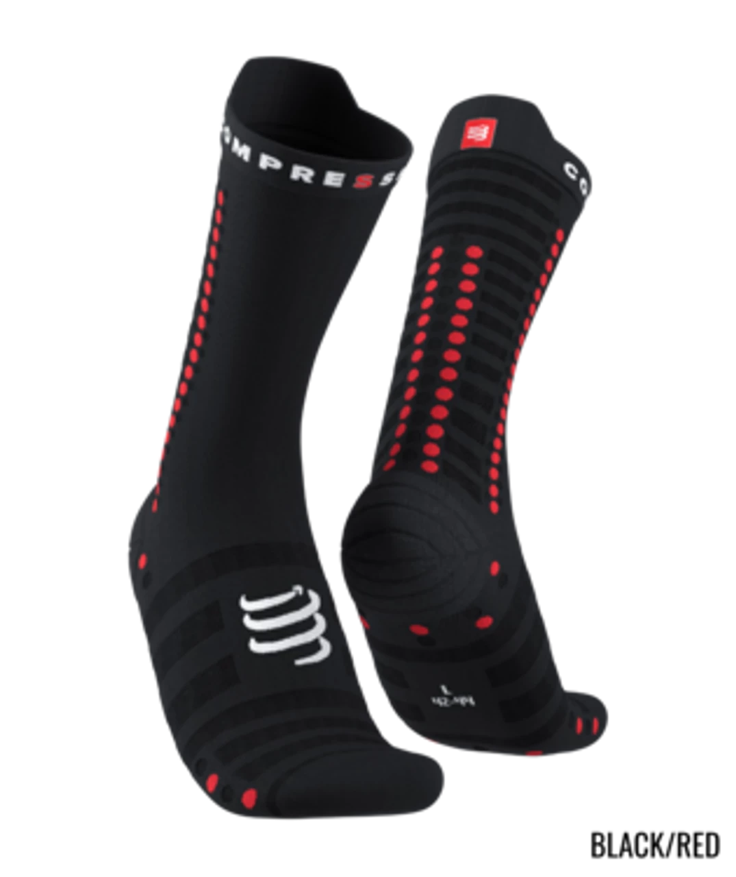Compressport - Pro Racing Socks V4.0 Ultralight Bike - Unisex - Black/Red 1 Compressport - Pro Racing Socks V4.0 Ultralight Bike - Unisex - Black/Red